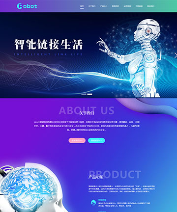 人工智能高新科技响应式网站制作成品案例